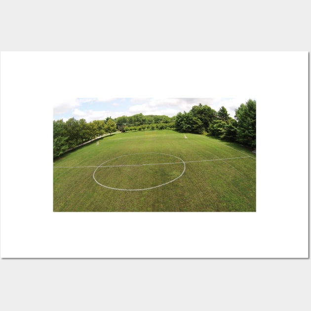 Arial Soccer Field Photo from Drone Wall Art by PugDronePhotos